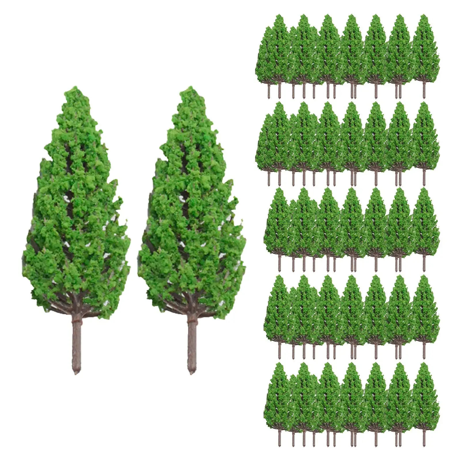 70x Mini Landscape Tree Model Trees for Building Model Diorama Layout Landscape Layout Miniature Scenery Fairy Garden Decor