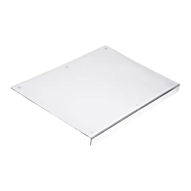 Glass Cutting Board with Black Non-Slip Corners