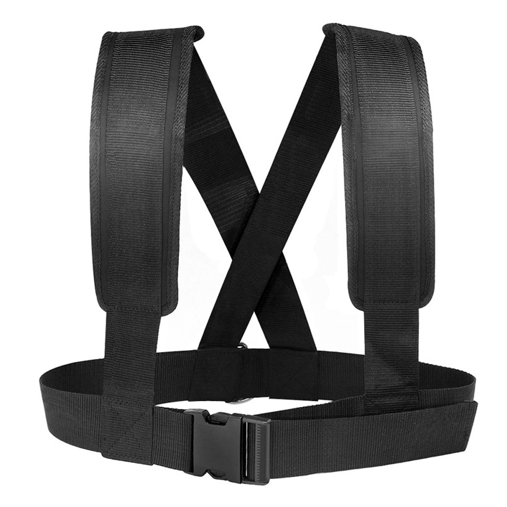 Sled Harness, Tire Pulling With Pull Resistance Training, Adjustable Padded Shoulder Strap Harness Trainer_voghion.com
