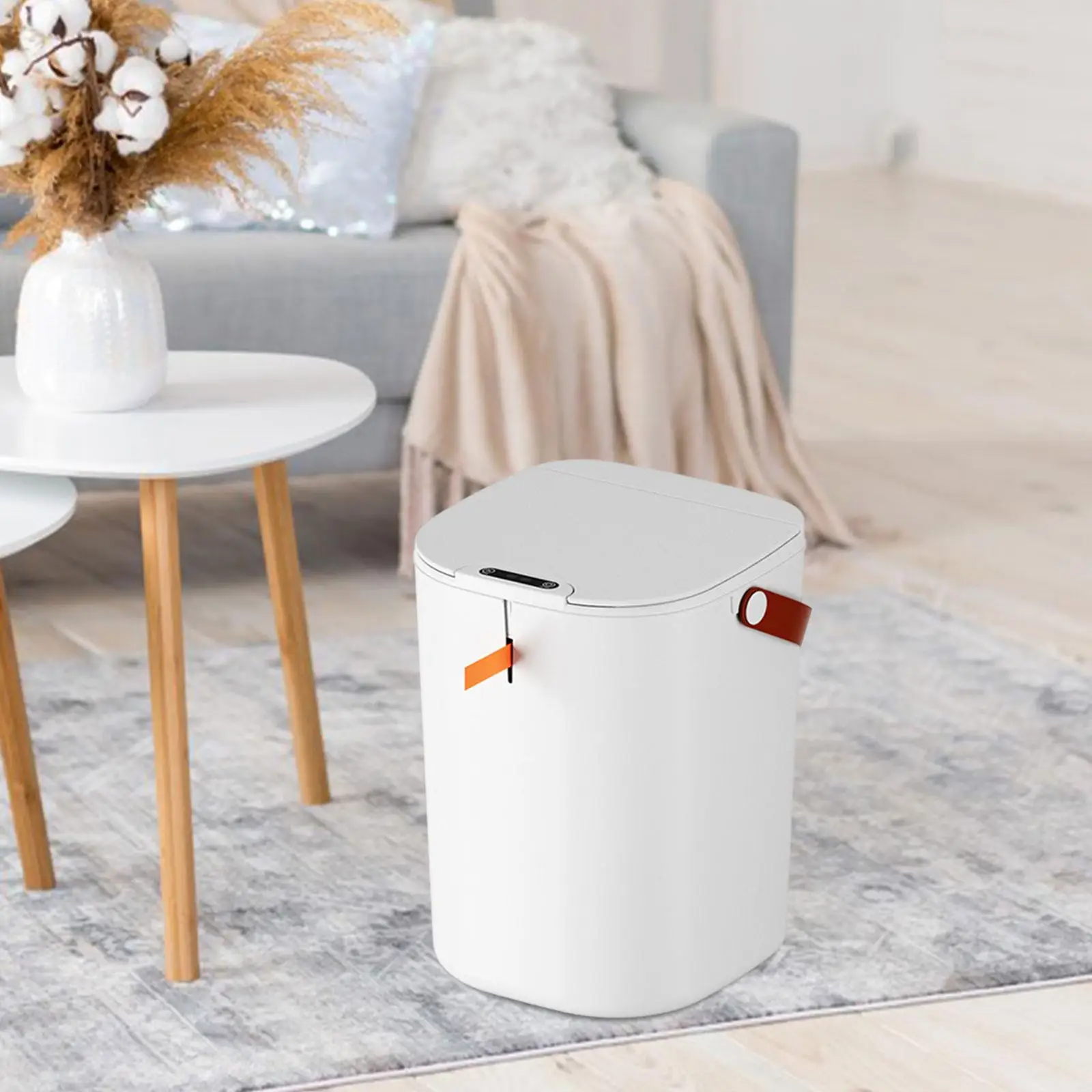 Intelligent Induction Trash Bin 20L Automatic Motion Sensor Garbage Can Bathroom Smart Trash Can for Laundry Home Bathroom