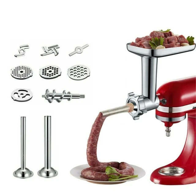 Metal Food Grinder Attachment for KitchenAid Stand Mixers, Meat Grinder  Attachment Kitchen Tools - AliExpress