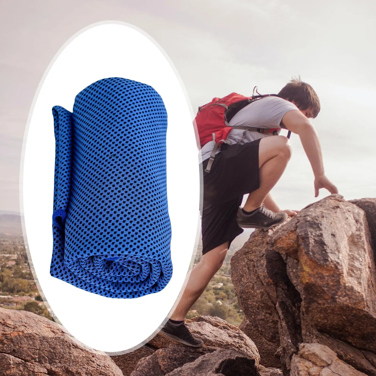 Gym Towel Sweat Absorbing Cool Towel for Outdoor Activities Jogging Swimming
