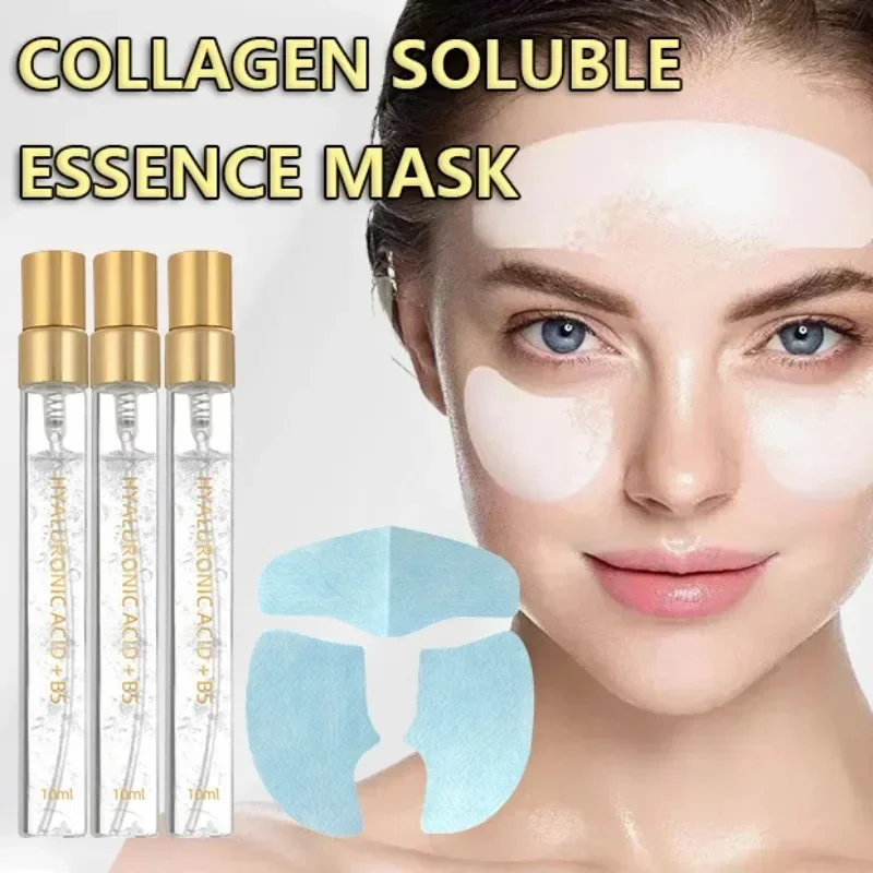 Best of Soluble Collagen Masks Anti-aging Essence Set Facial Filling Stickers Absorbable Forehead Mask Efficient Anti-wrinkle Serum Reviews & Tips