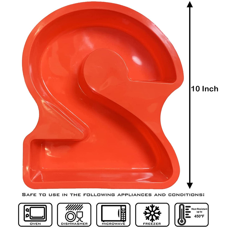 Description Picture 4 of item10 Inch Large Number Cake Mold/Pan with 0/1/2/3/4/5/6/7/8 Silicone Fondant Number Mould for Cakes Decoration