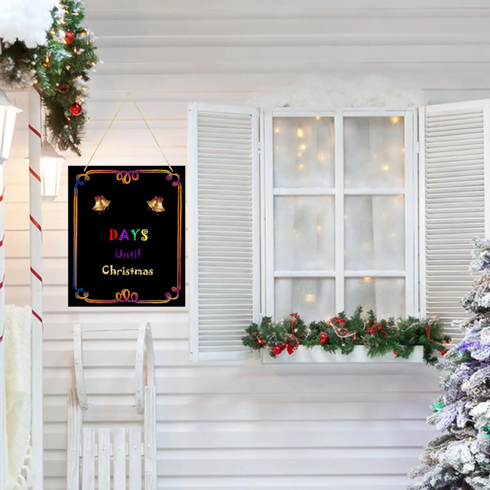 Advent Calendar Blackboard Christmas Chalkboard Ornament for Special Event