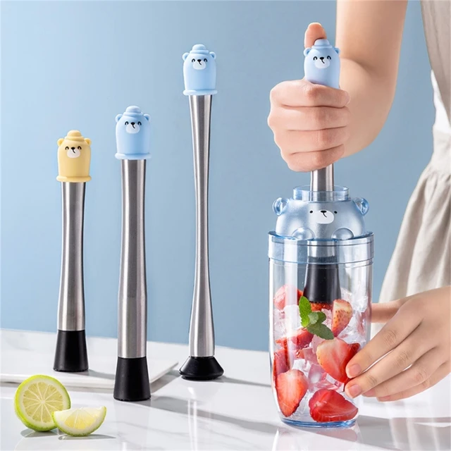 Household Mixing Stick Muddler Hand Shake Cup Transparent Fruit Mixer Cup  Bar Wine Milk Tea Shaker Cup with Ice Crusher Hammer - AliExpress