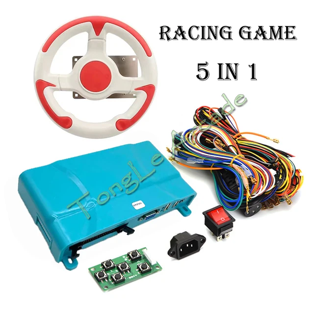 Fast & Furious 2 In 1 Car Racing Game Motherboard And Steering