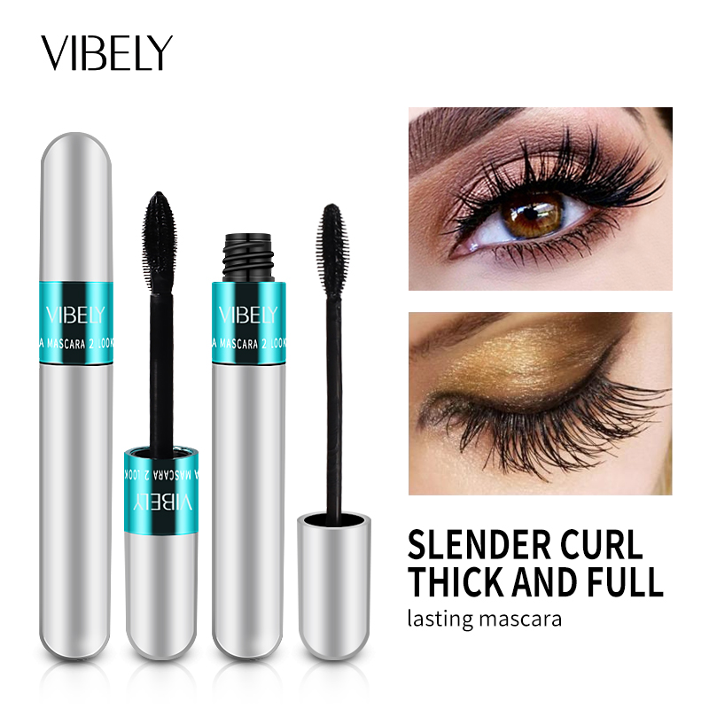 Best of VIBELY Eyelash Mascara 4D Volume Extension Waterproof Long Lasting Lengthening Curling Thick Black Lash Make Up Female Cosmetics Reviews & Tips