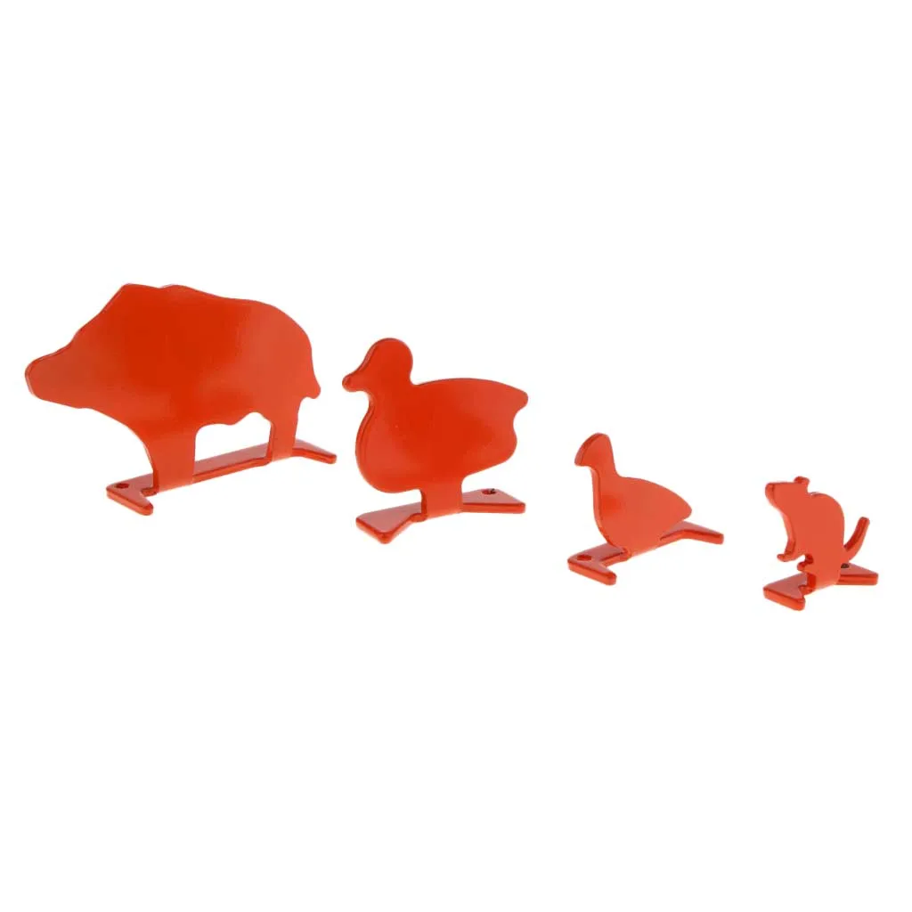  Duck Bird Mouse Animal Target Mini Plinking Targets Shooting Practice Accessories (Set of 4)