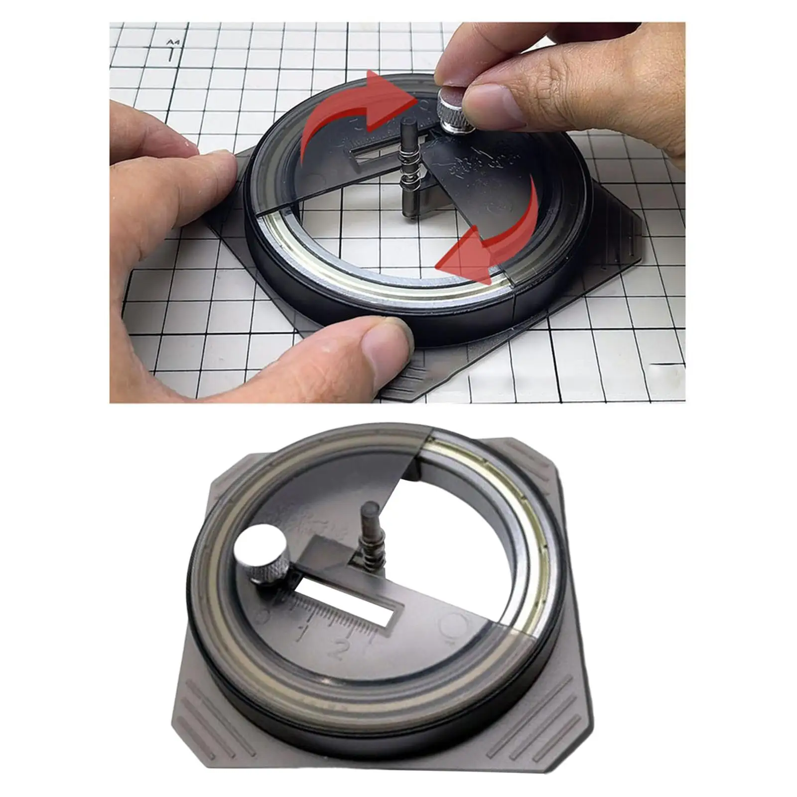 MS-075  Adjustment Circular Cutter Precision  Round Stickers Professional Beginner Tool  Making