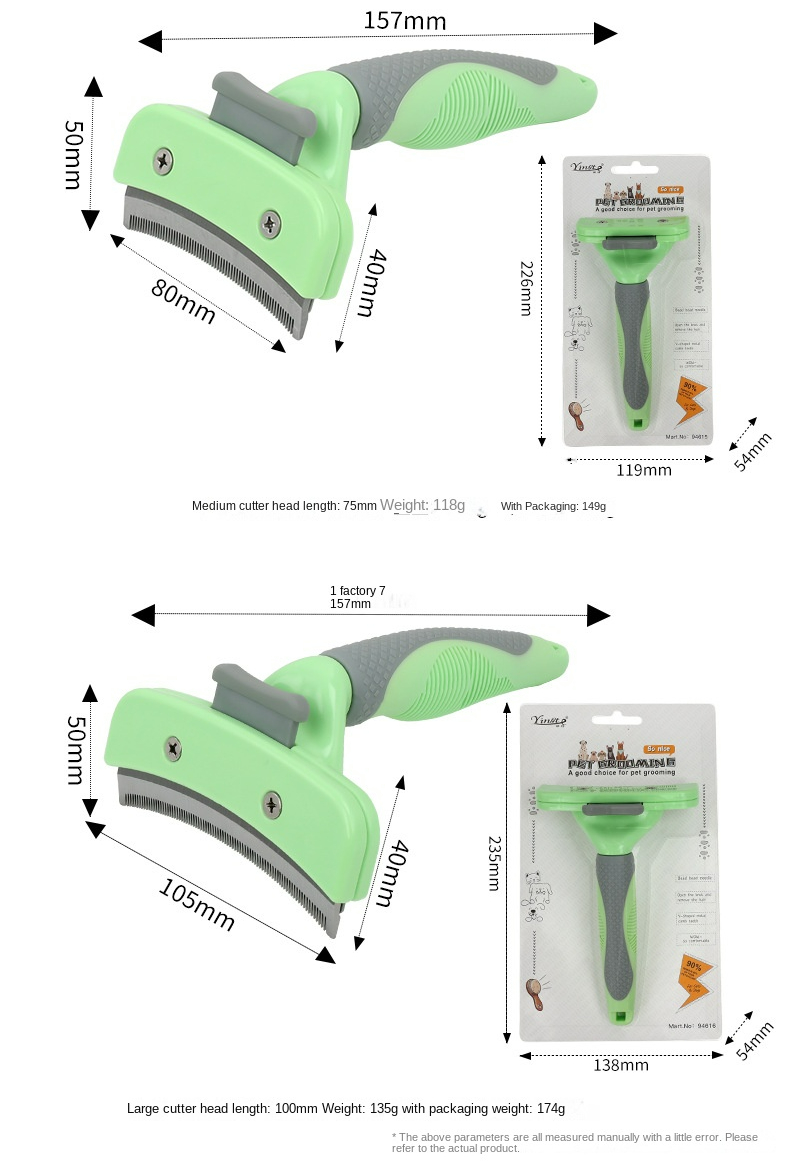 Furmins for Cat Dog Pet Detachable Clipper Attachment Pet Trimmer Removal Clipper Tools Combs Pet Hair Remover for Puppy Dog