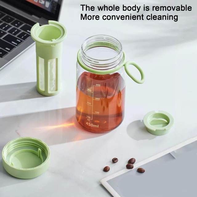 450/600ML Portable Airtight Cold Brew Iced Coffee Maker Tea Infuser Cold  Brew Coffee Kettle Brewing Travel Pitcher - AliExpress