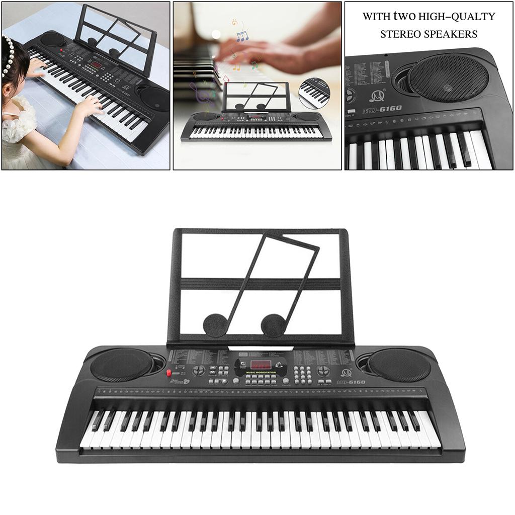 Digital Piano Electronic Keyboard 61 Key Educational Toys Stand for Kids