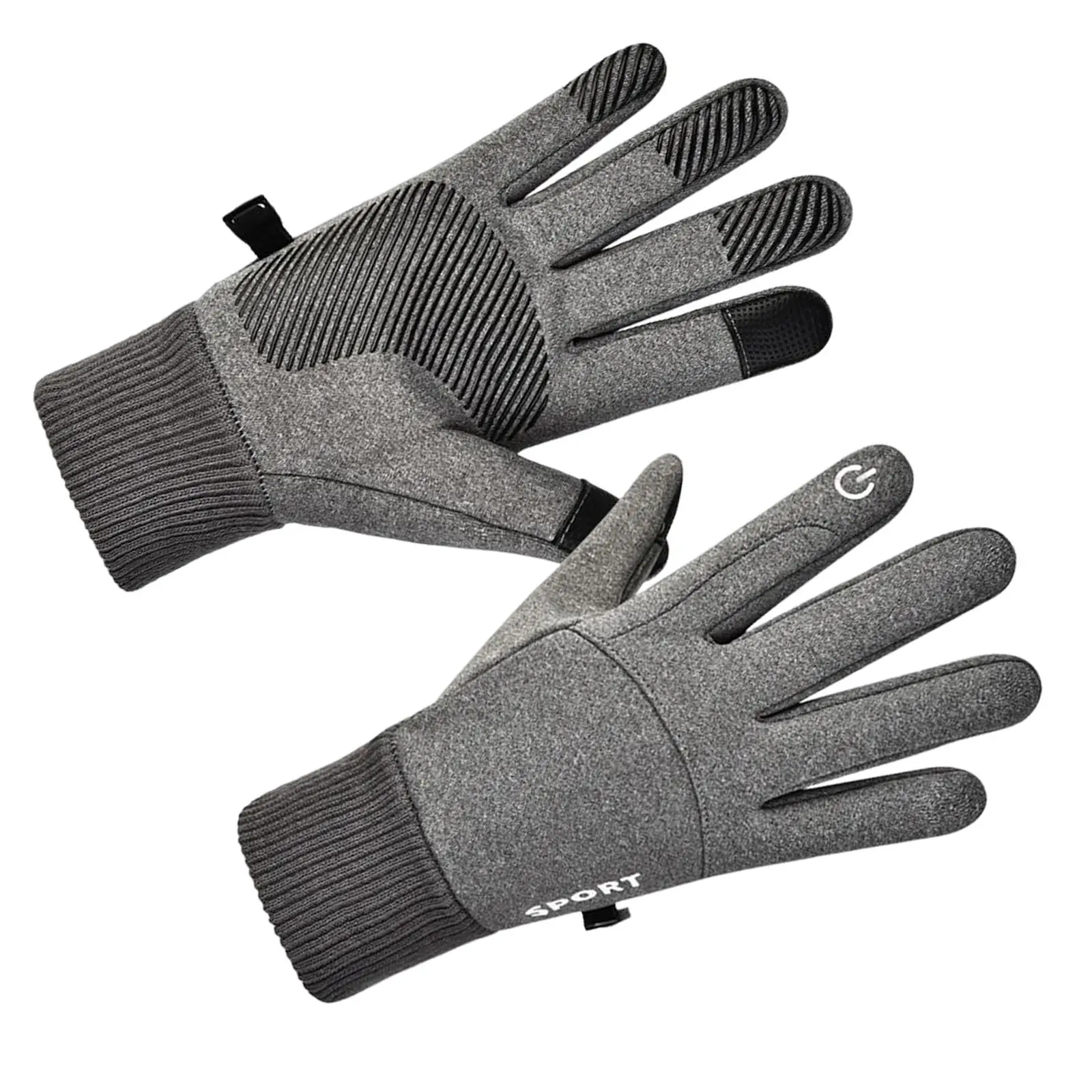 Thermal Gloves Non Slip Durable Winter Gloves for Running Skating Camping