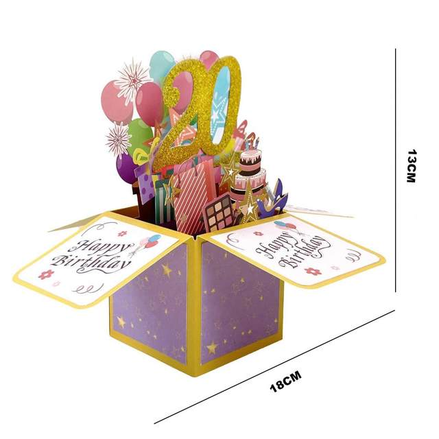 13.ª Tarjeta De Cumpleaños Para Nieto, Rayas Y Est
