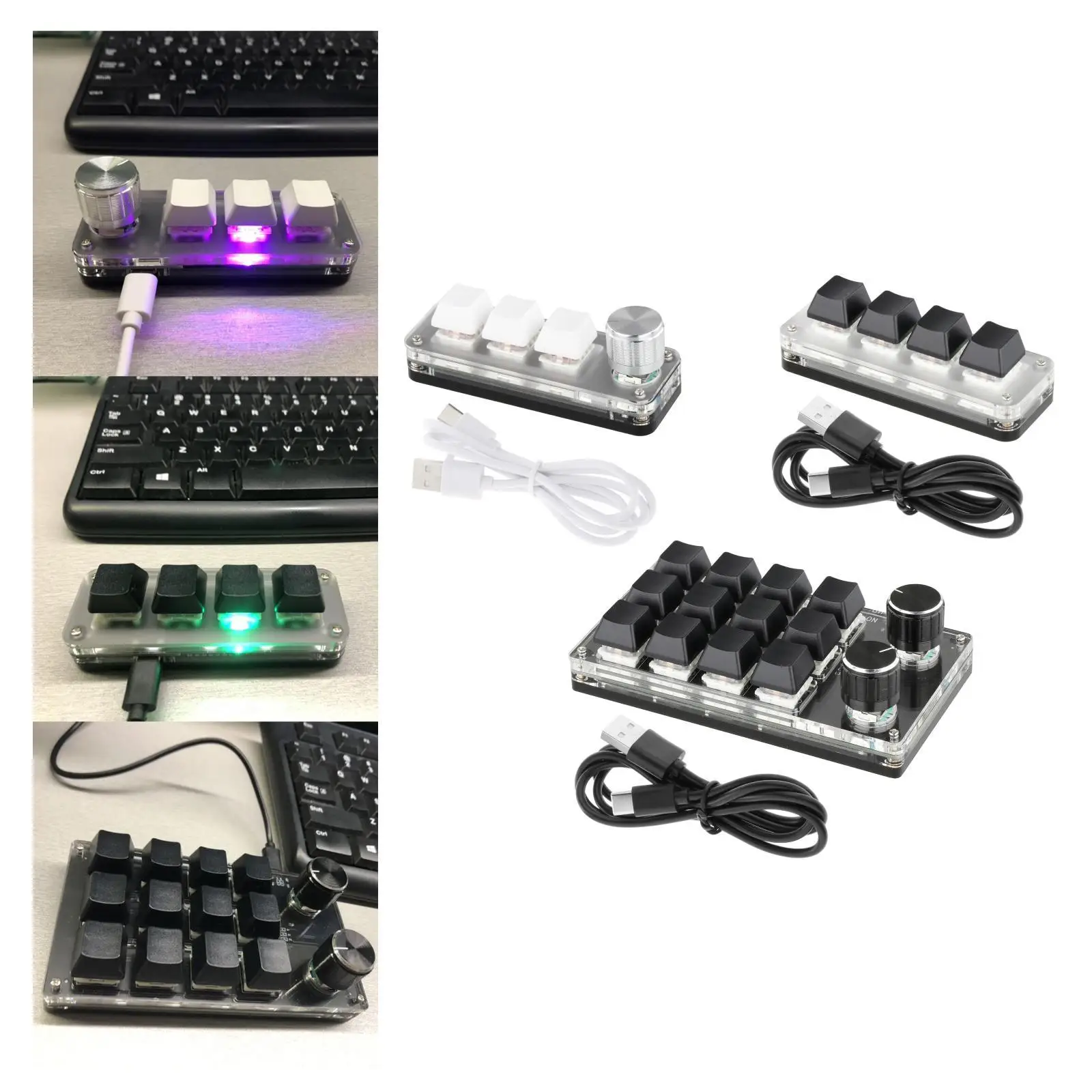  Handed Mini Mechanical Gaming Keypad Macro Programming Keys for 