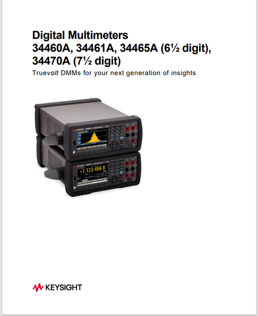 Keysightデジタルマルチメータ、真のトーン、6.5桁、34465a