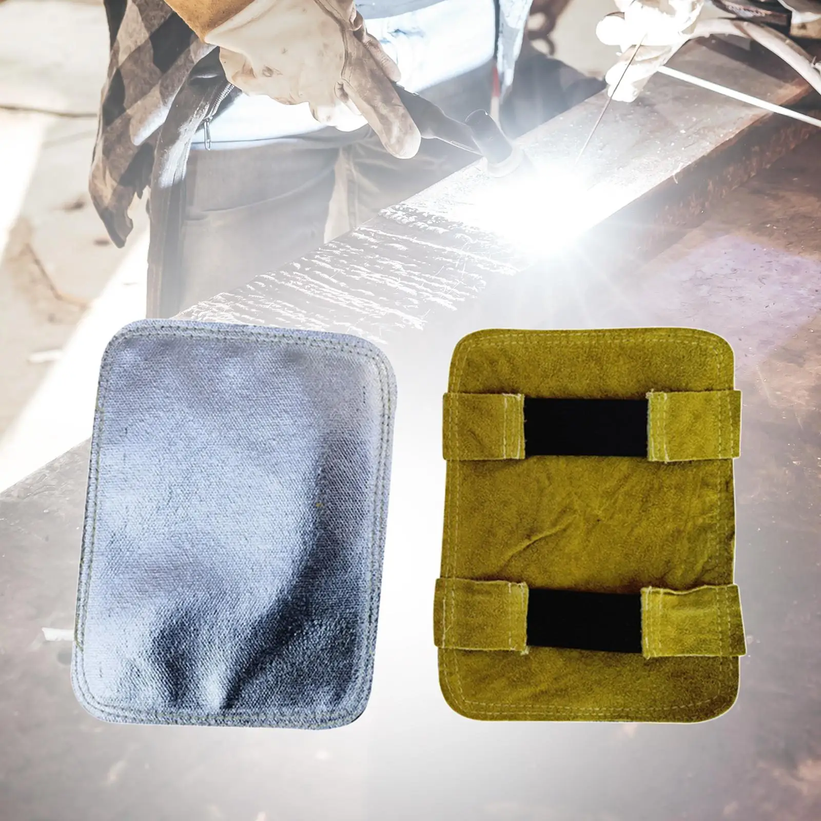 Heat Shield High Temperature Resistant Welding Gloves Pad for Welding Industrial Boiler Camping Welder Furnace Metal Smelting