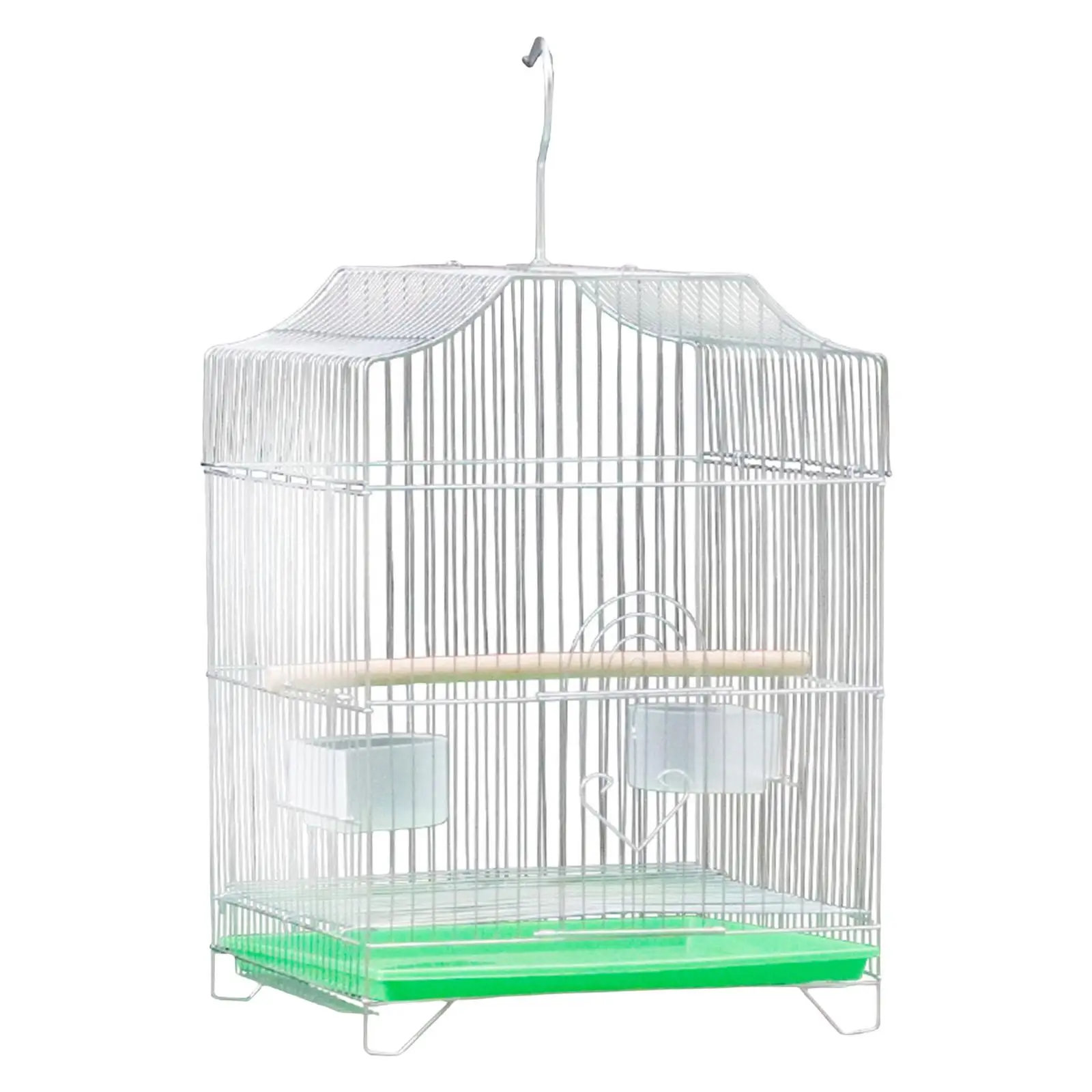 Large Bird Cage Stand Cage Hanging Hook House with Food Cup Birdcage Pet Supplies for Parrot Conures Budgies Cockatiel Parakeet