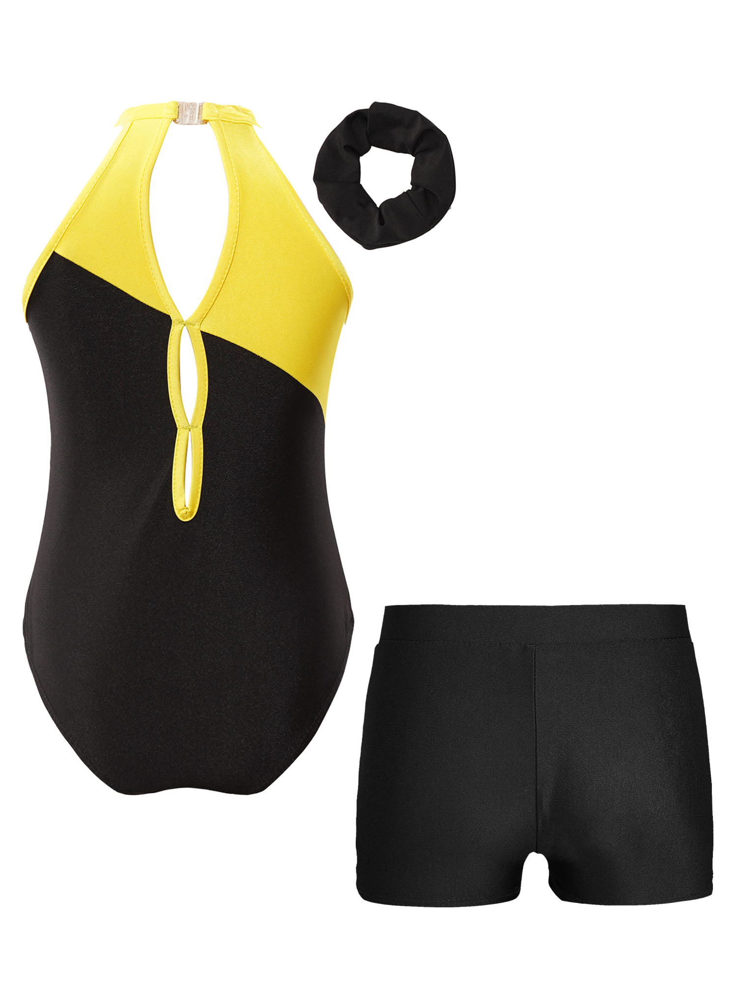 Kinder Mädchen Gymnastik Trikots Ballett Tanz Outfits Strass sportliche Biketard Shorts Set Workout Eiskunstlauf Bodysuit – Detail 28