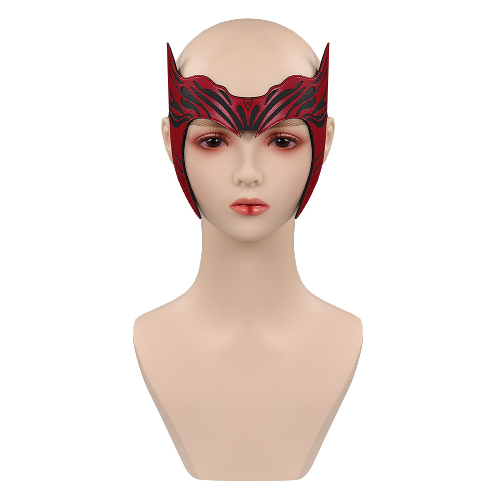 Scarlet Witch Maske Cosplay PU Masken Helm Maskerade Halloween Party Kostüm Requisiten – Detail 1