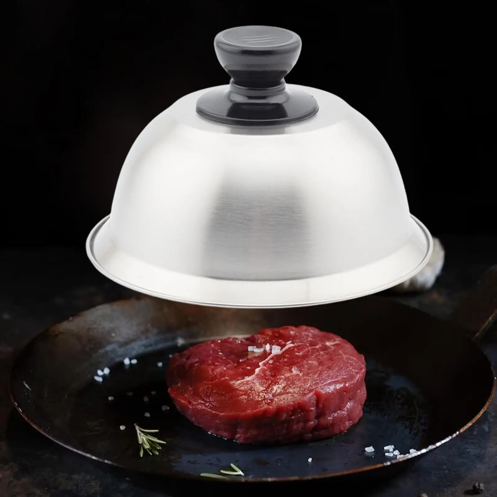 Basting Steaming Cover Cheese Melting Dome for steak Sandwiches Kitchen