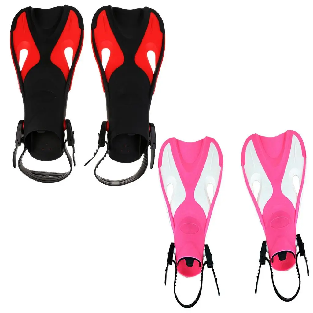 1 Pair  Swim  Floating Training  Flippers with Adjustable Open  for Swimming Diving Water Sports