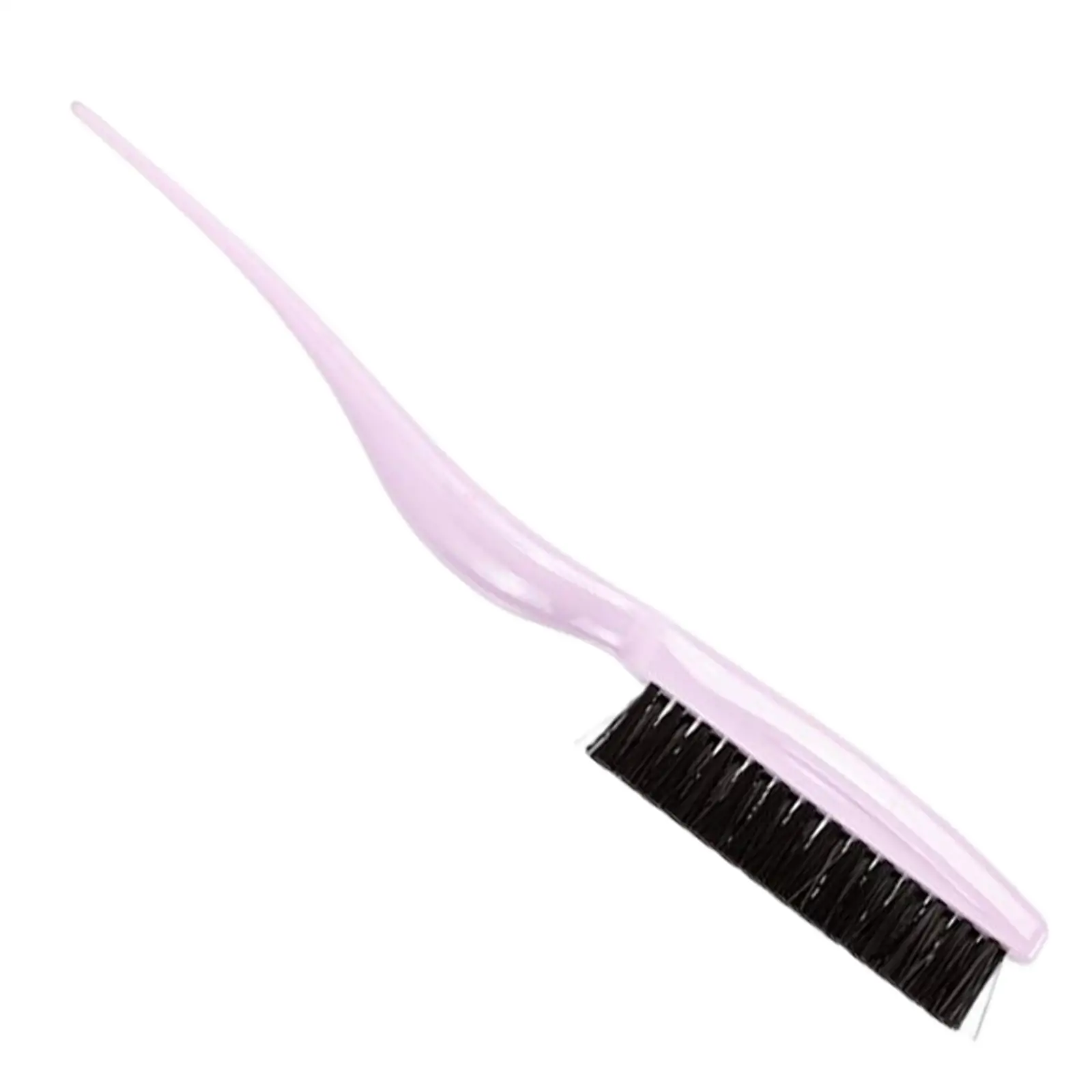 Teasing Hair Brushes 3 Row Comfortable Handle Professional Rat Tail Comb for Salon Beauty