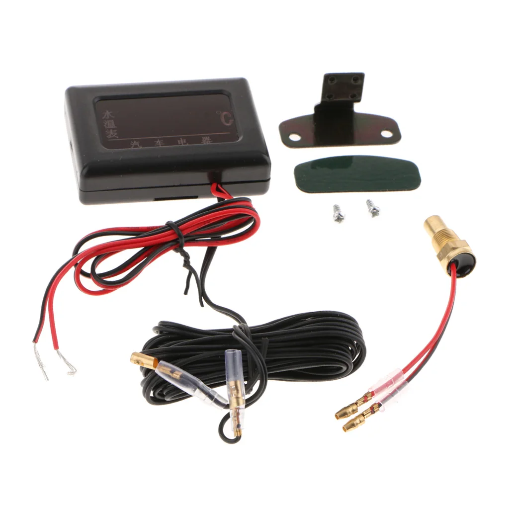 Universal Water Temperature ,  LCD Digital Water Temp  With Sensor for 12V/ 24 Vehicles