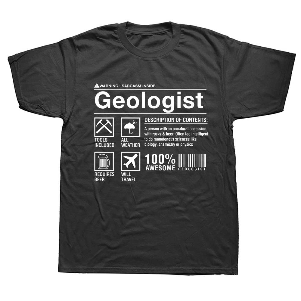 Lustige Geologe Zusammensetzung Geologie Student T Shirts Streetwear Kurzarm Geburtstag Geschenke Sommer Stil T-shirt Herren Kleidung – Detail 2