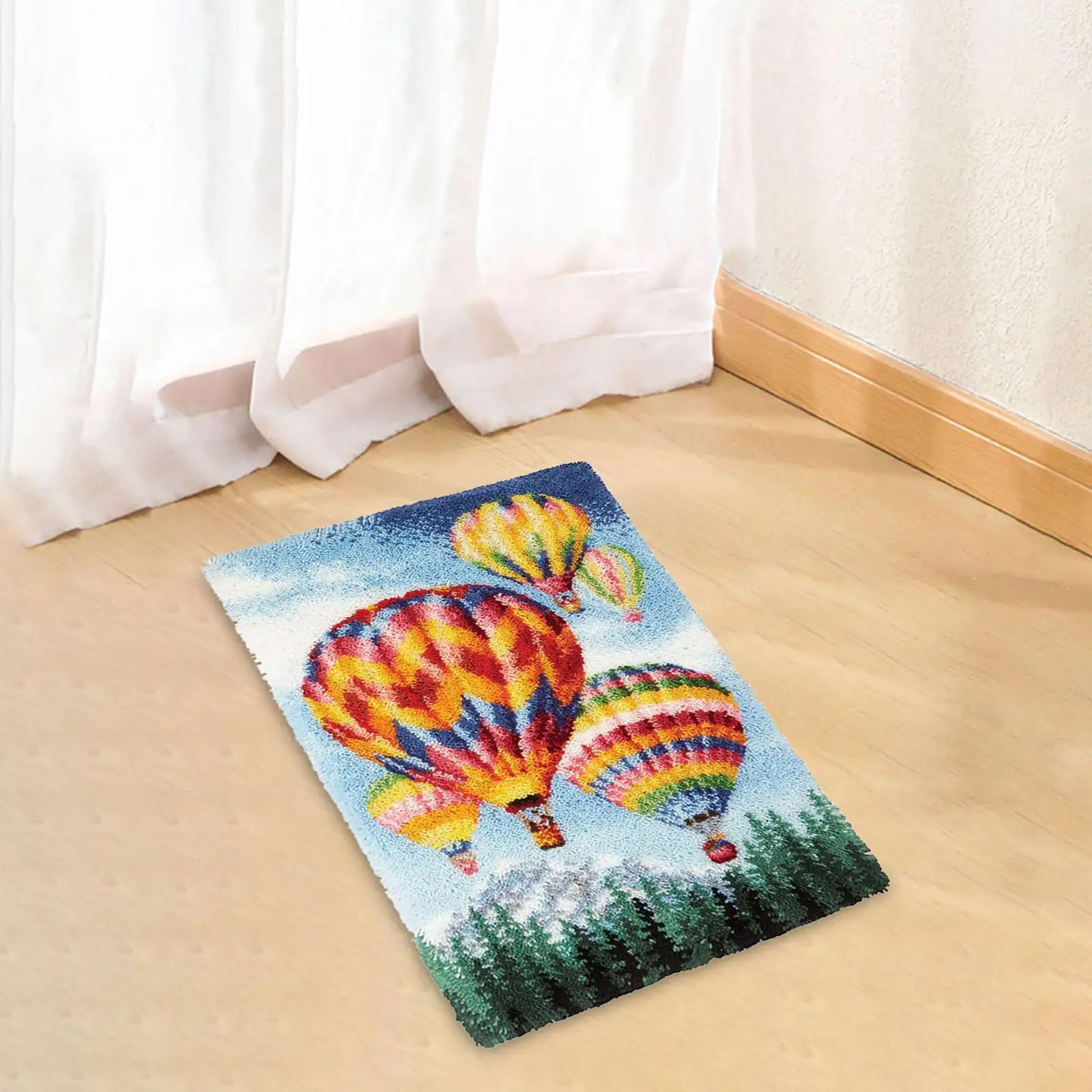 Latch Hook Rug Kits DIY Crafts Adults Yarn Festival Gift Printed Canvas Art
