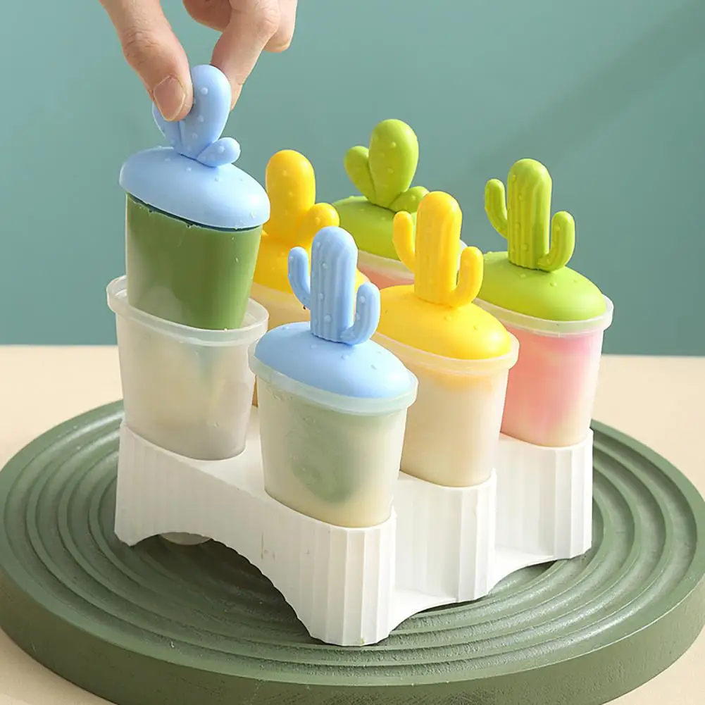 DIY Ice Cream Popsicle Mold Homemade Ice Box with Plastic Stick Ice Cube Tray Kitchen Gadgets