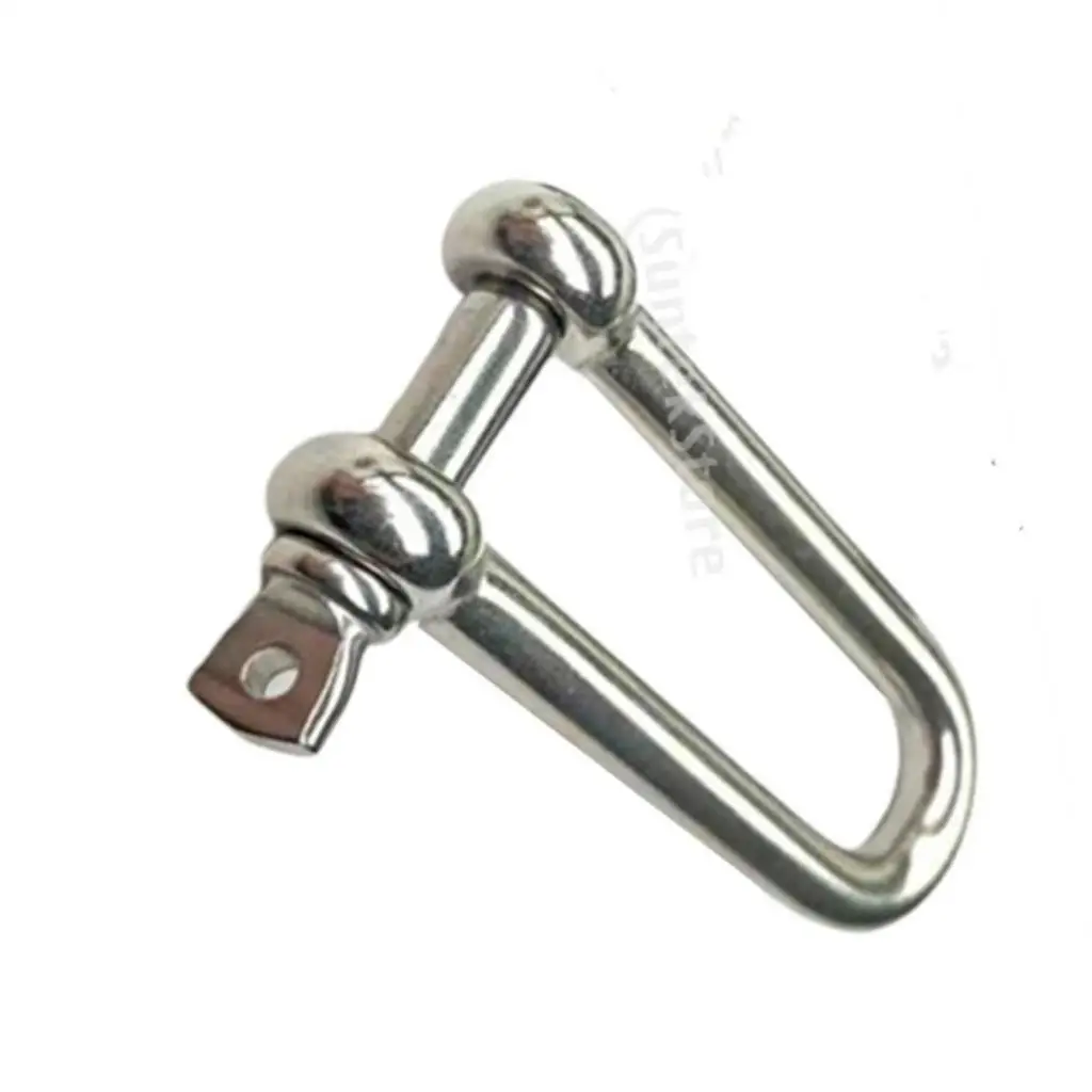 4x D Shaped Carabiner / 304 Stainless Steel Shackle 5MM Pin