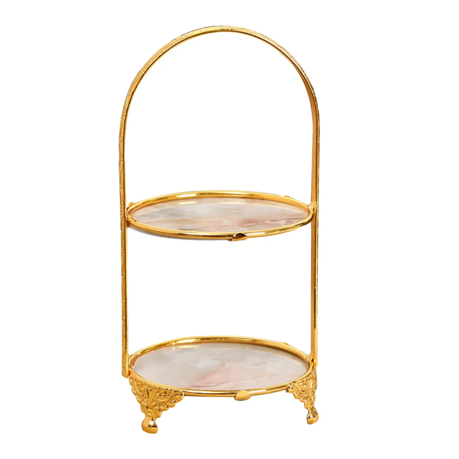 Iron Cake Stand Decor Serving Tray Antique Display Stand Cupcake Holder for Banquet Afternoon Tea Pastry Cookies Candy