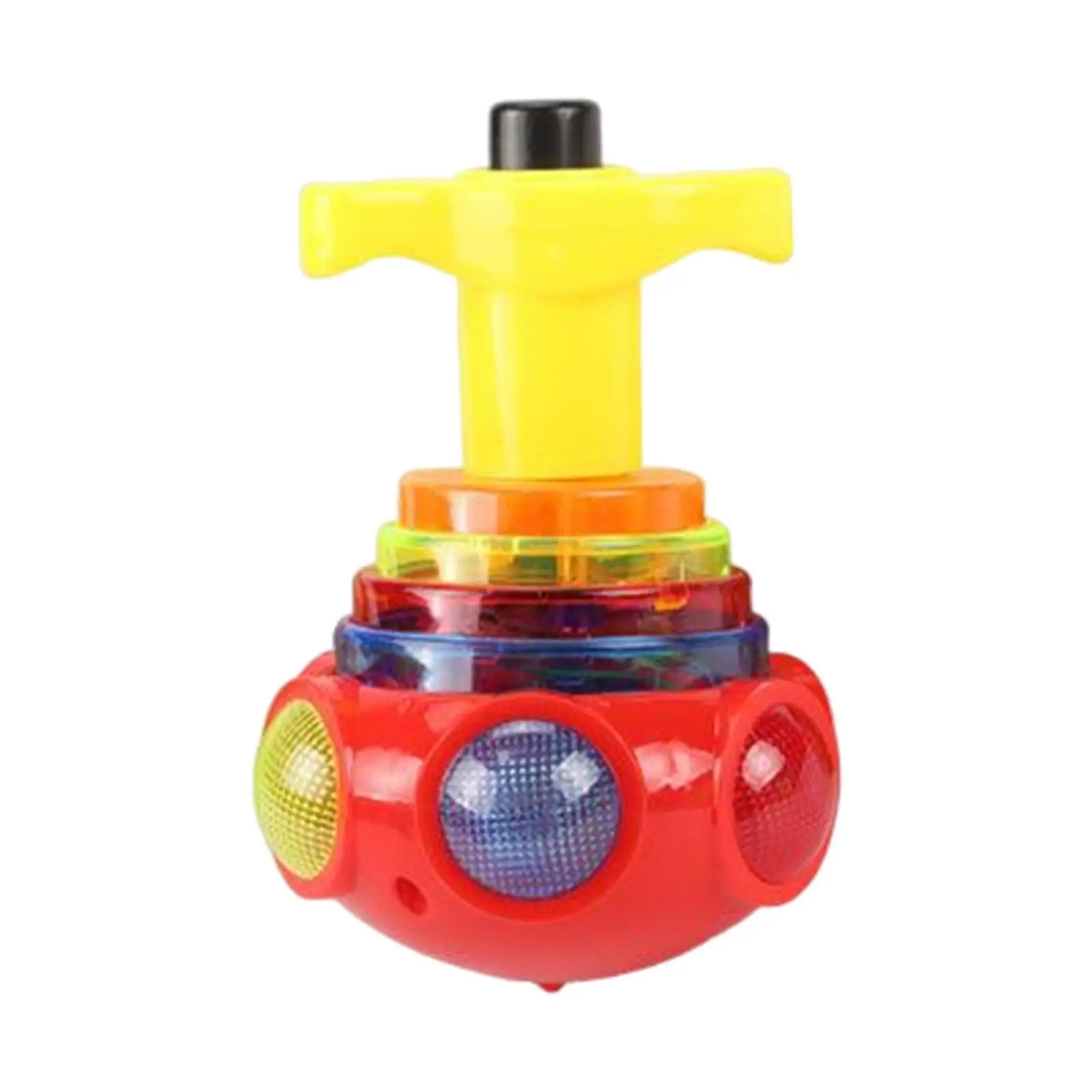 Colorful Gyro Peg Toy LED Music and Flash Light Christmas Kids Gift Gyrator Light and Music