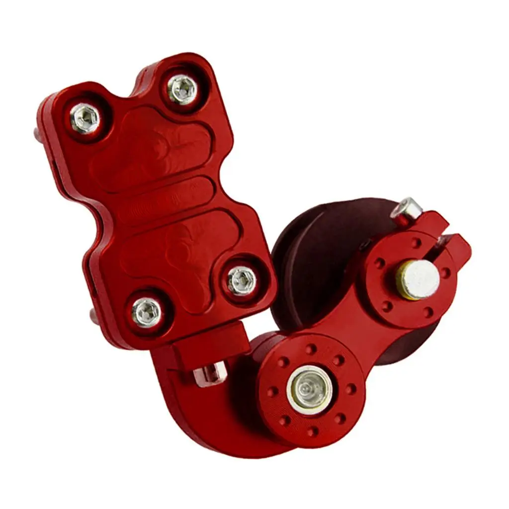 1 Set Of Aluminum Alloy Motorcycle Adjustable Chain Tensioners,