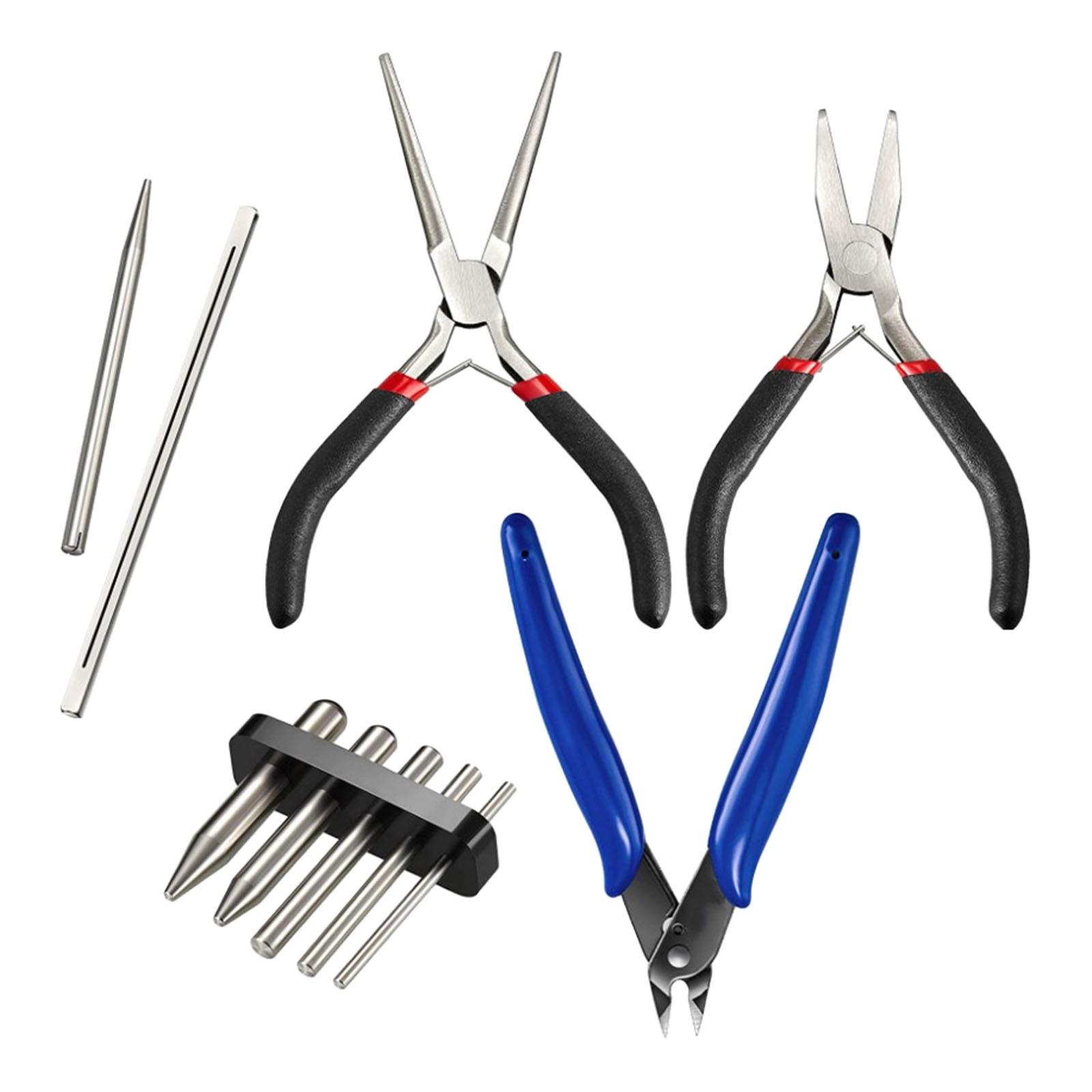 10Pcs Model Kits Tool Model Fixing Plier Nipper Tool Hand Tool for Jigsaw Jewelry DIY Laboratory Work Electronics