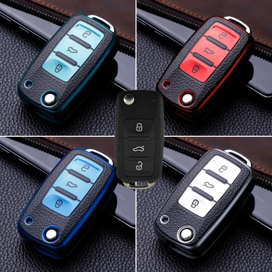 Funda de TPU para llave de coche en varios colores