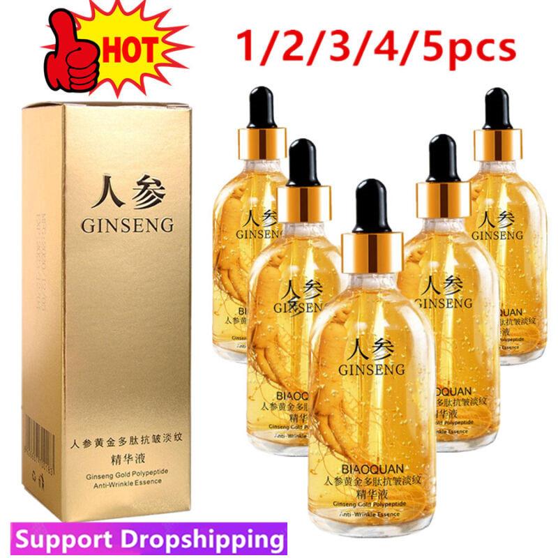 Best of Lot 100ml Gold Ginseng Face Essence Polypeptide Anti-wrinkle Lightning Moisturizing Niacinamide Facial Serum For Skin Care Reviews & Tips