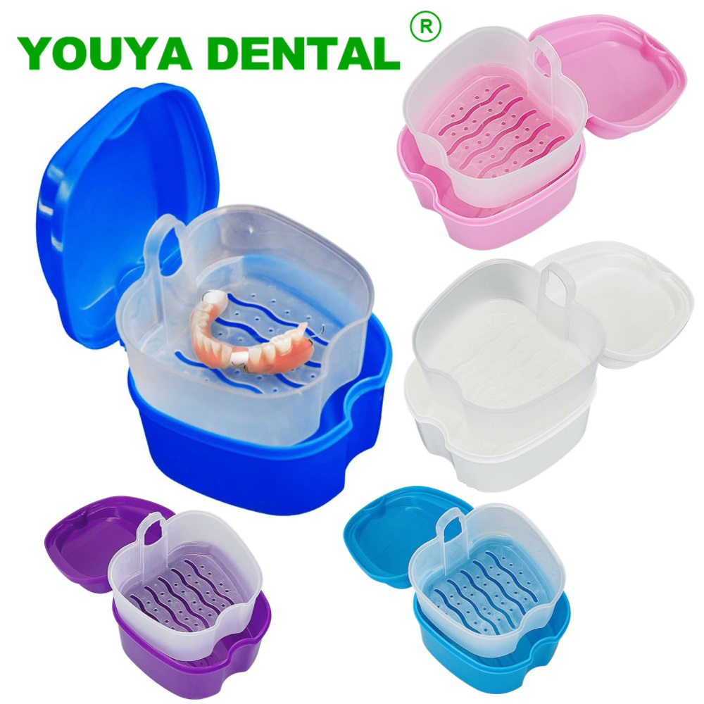 Best of Denture Care Bath Box False Teeth Cleaning Case With Hanging Net Plastic Artificial Tooth Organizer Retainer Mouth Guard Case Reviews & Tips