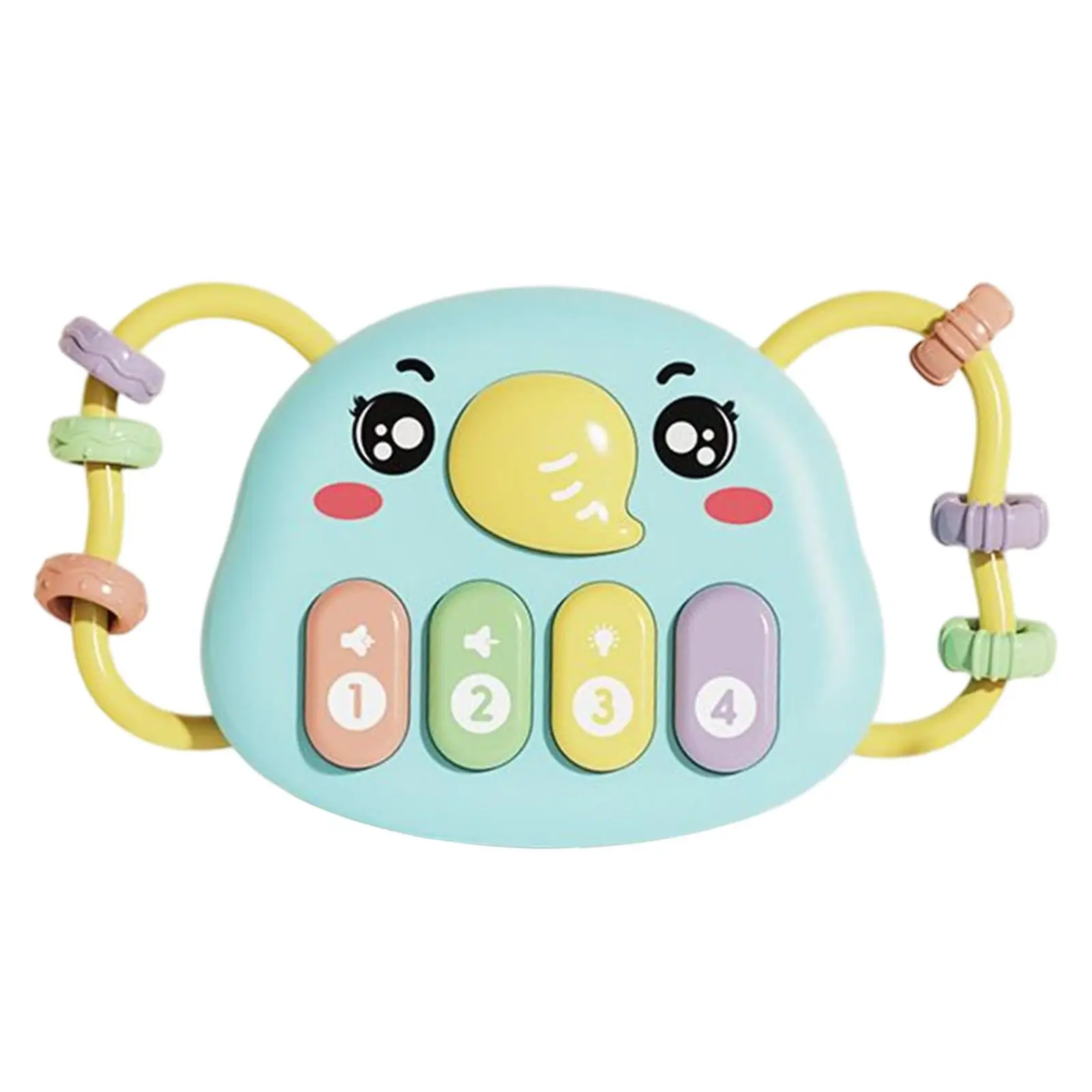 Developmental Musical Toys Multifunctional with Lights Hand Beat Drum Piano for Infant