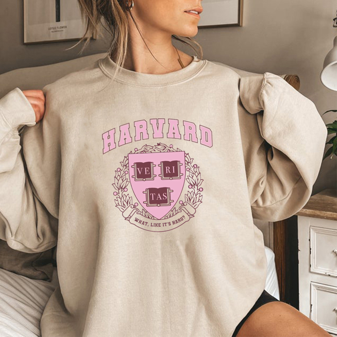 harvard legalmente blonde moletom que gosta difícil com capuz elle woods crewneck sweatshirts outono feminino topos pulôver casual