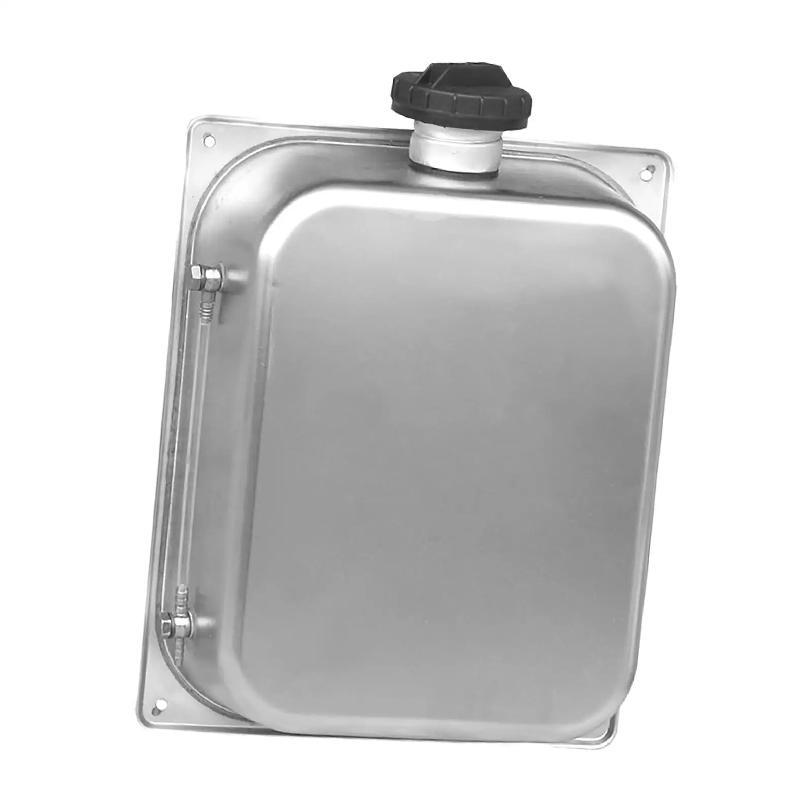 1.85 Gallon Fuel Tank Emergency Backup Petrol Tanks Container with Guide Pipe Stainless Steel Fuel Can for Most Cars SUV
