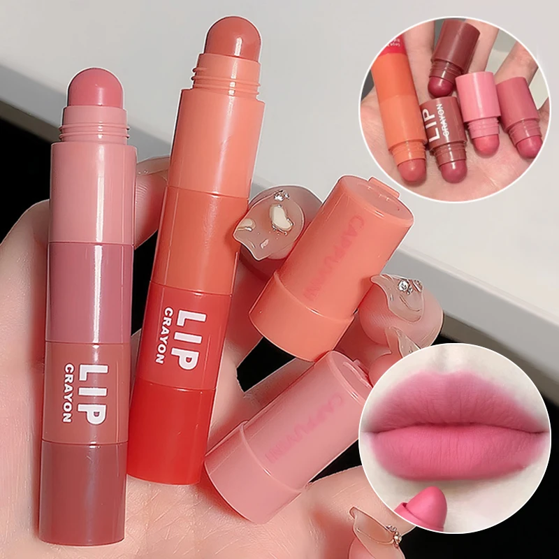 Best of 4 In 1 Nude Matte Lipstick Pencil Kit Velvet Sexy Red Lip Tint Non-stick Cup Multicolour Lipstick Pen Makeup Lips Cosmetic Set Reviews & Tips