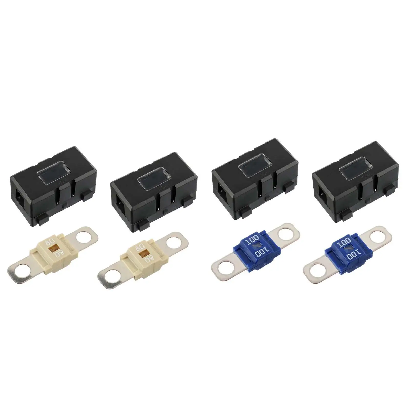 Multipurpose Car Fuse Holder with 2Pcs Fuses Waterproof ans Durable Fuse block for Trucks Cars Vehicles