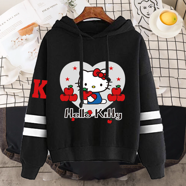 Find Outfit Hello Kitty Gucci Stripe Sweatshirt for Today 