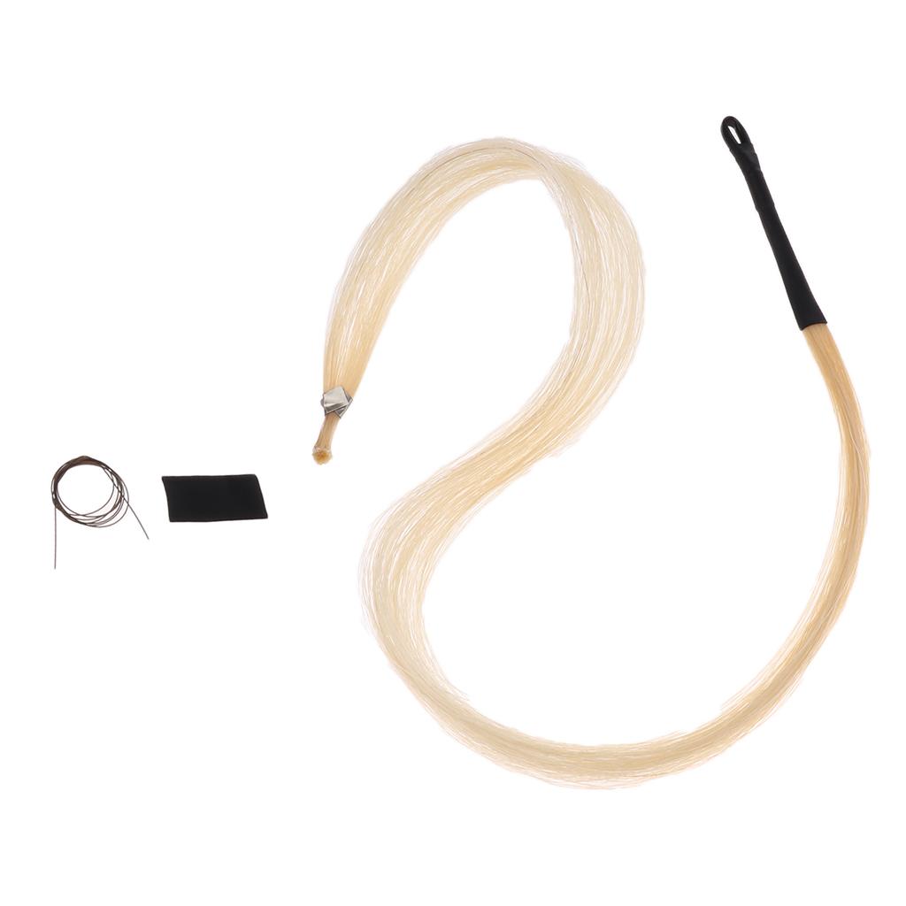  Mongolian Horse Tail Hair Horse Hair for Violin Viola Practicers