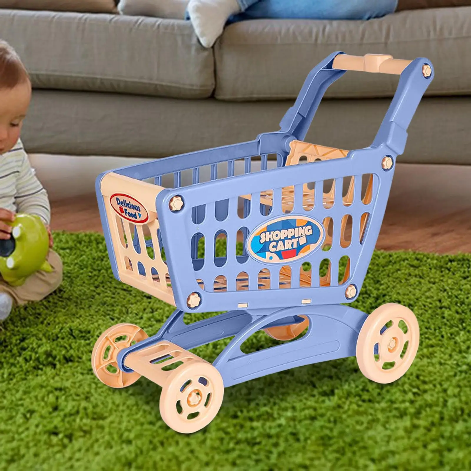 Deluxe Mart Shopping to Push for Kids Preschool Pretend Play Set