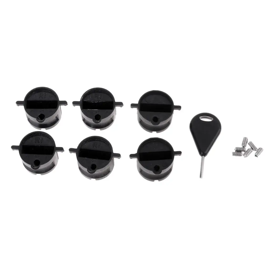 Portable 6Pcs Surf  Plug With Grub Screws for Surfboard  With A 