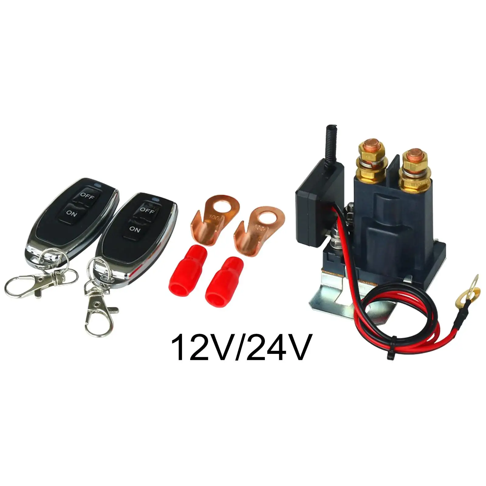 Remote Battery Disconnect Switch with 2 Keys Premium Durable Battery Shut Off Switch Isolator for Boat RV ATV Camper Truck